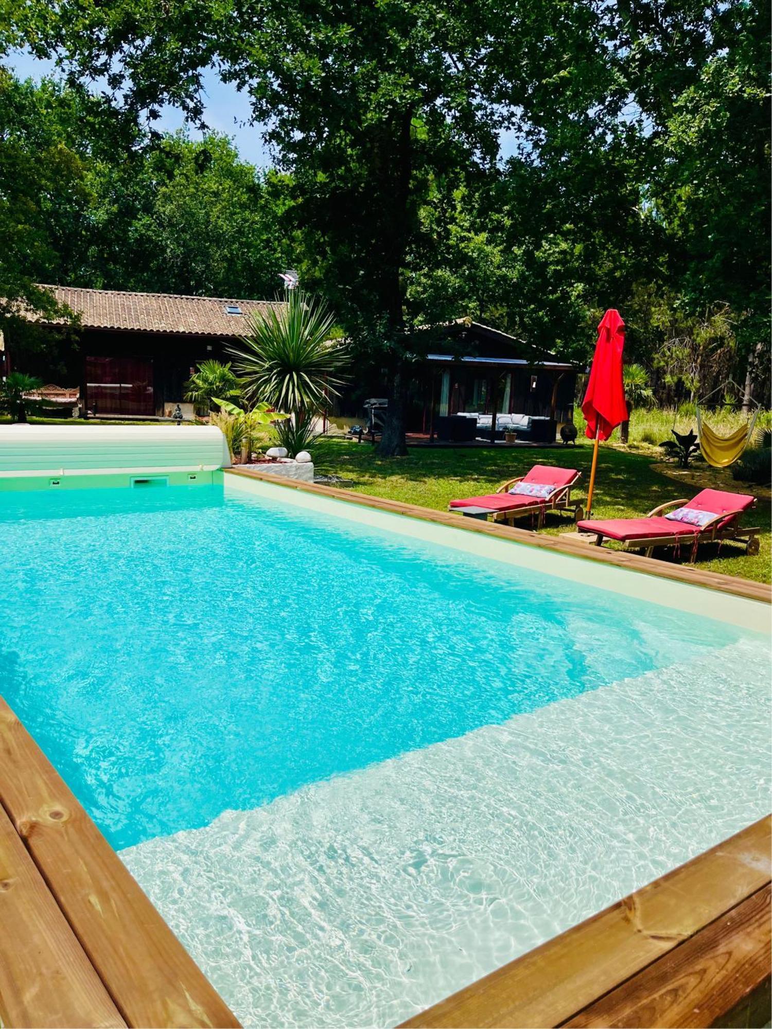 House De La Canopee, Swimming Pool, Lake, Forest, Large Garden And Wifi Hourtin Exterior foto